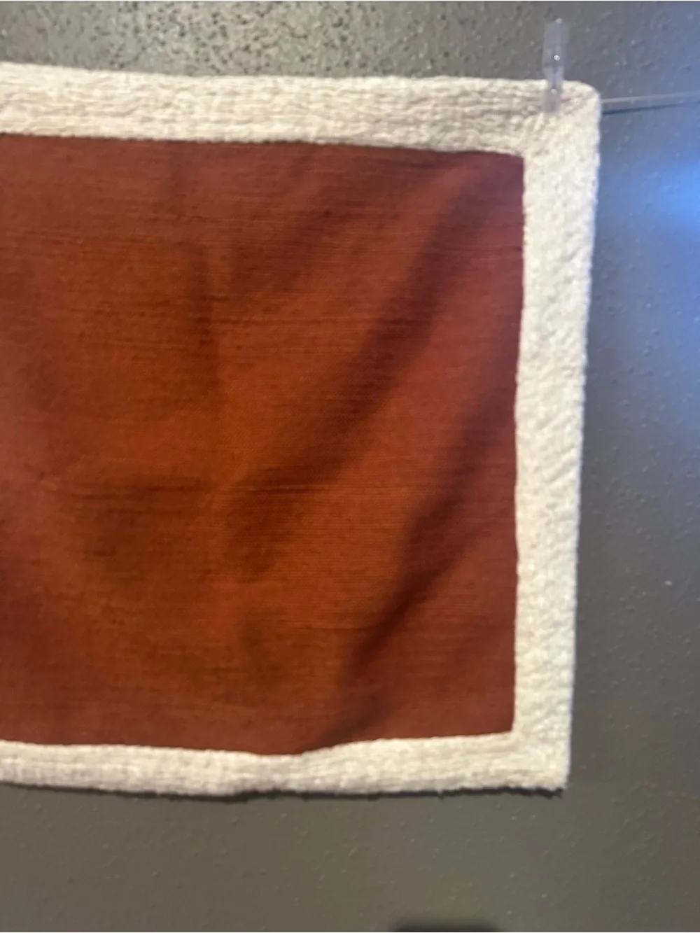 West Elm Essex Rust-Colored Throw Pillow Cover